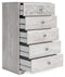 Paxberry - Whitewash - Five Drawer Chest-Washburn's Home Furnishings