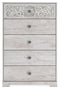 Paxberry - Whitewash - Five Drawer Chest-Washburn's Home Furnishings