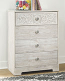 Paxberry - Whitewash - Four Drawer Chest-Washburn's Home Furnishings