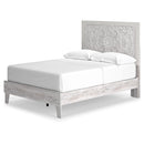 Paxberry - Whitewash - Full Panel Platform Bed-Washburn's Home Furnishings