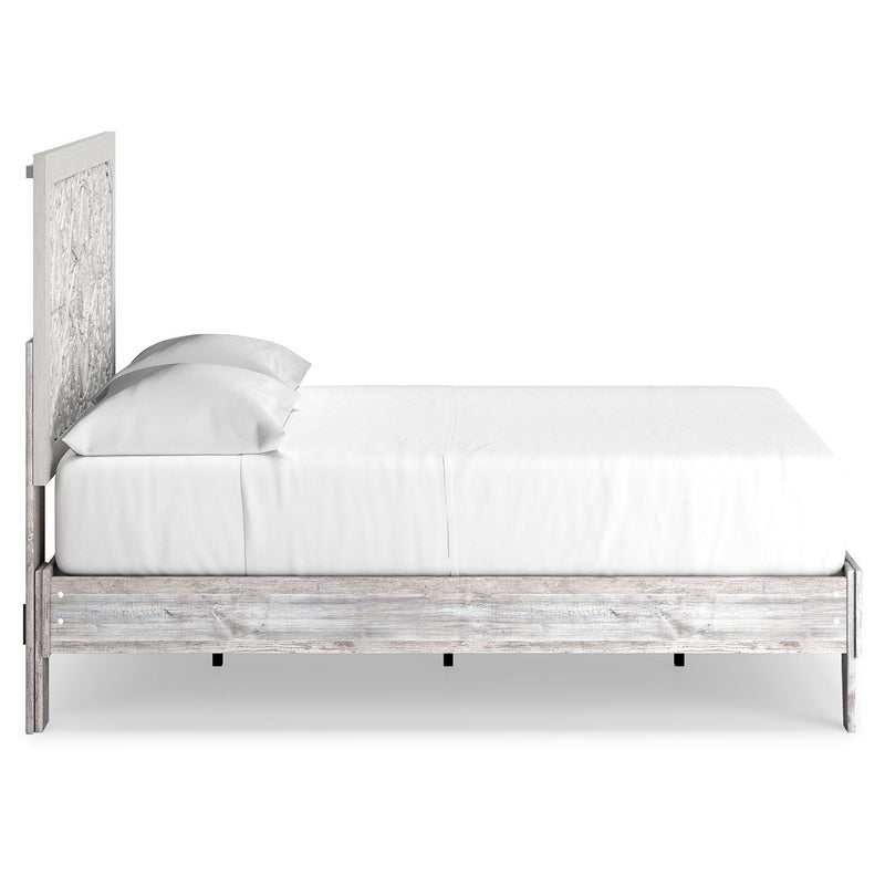 Paxberry - Whitewash - Full Panel Platform Bed-Washburn's Home Furnishings