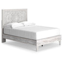 Paxberry - Whitewash - Full Panel Platform Bed-Washburn's Home Furnishings