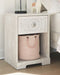 Paxberry - Whitewash - One Drawer Night Stand-Washburn's Home Furnishings