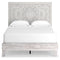 Paxberry - Whitewash - Queen Panel Platform Bed-Washburn's Home Furnishings