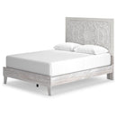 Paxberry - Whitewash - Queen Panel Platform Bed-Washburn's Home Furnishings