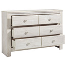 Paxberry - Whitewash - Six Drawer Dresser-Washburn's Home Furnishings