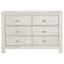 Paxberry - Whitewash - Six Drawer Dresser-Washburn's Home Furnishings