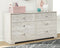 Paxberry - Whitewash - Six Drawer Dresser - Vinyl-wrapped-Washburn's Home Furnishings