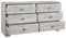 Paxberry - Whitewash - Six Drawer Dresser - Vinyl-wrapped-Washburn's Home Furnishings