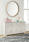 Paxberry - Whitewash - Six Drawer Dresser - Weatherworn-Washburn's Home Furnishings