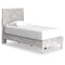 Paxberry - Whitewash - Twin Panel Platform Bed-Washburn's Home Furnishings