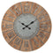 Payson - Antique Gray/natural - Wall Clock-Washburn's Home Furnishings