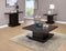 Pedestal Square Coffee Table - Brown-Washburn's Home Furnishings