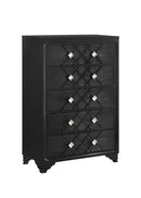 Penelope - 5-drawer Chest - Black-Washburn's Home Furnishings