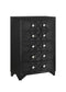 Penelope - 5-drawer Chest - Black-Washburn's Home Furnishings