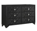 Penelope - 6-drawer Dresser - Black-Washburn's Home Furnishings