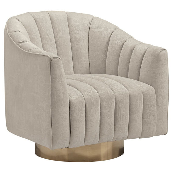 Penzlin - Pearl - Swivel Accent Chair-Washburn's Home Furnishings