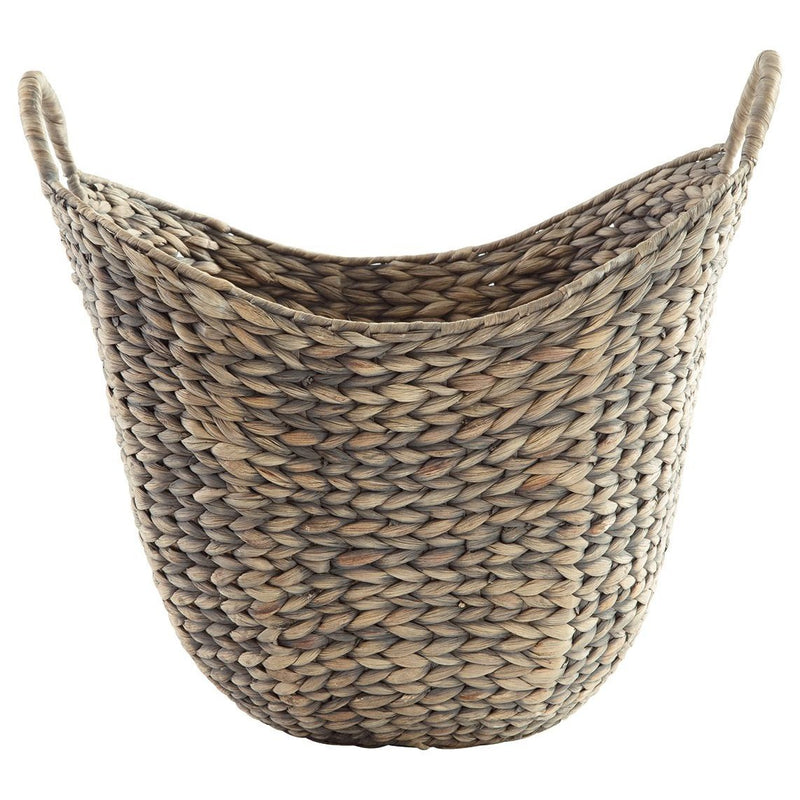 Perlman - Antique Gray - Basket (2/cn) - Large-Washburn's Home Furnishings