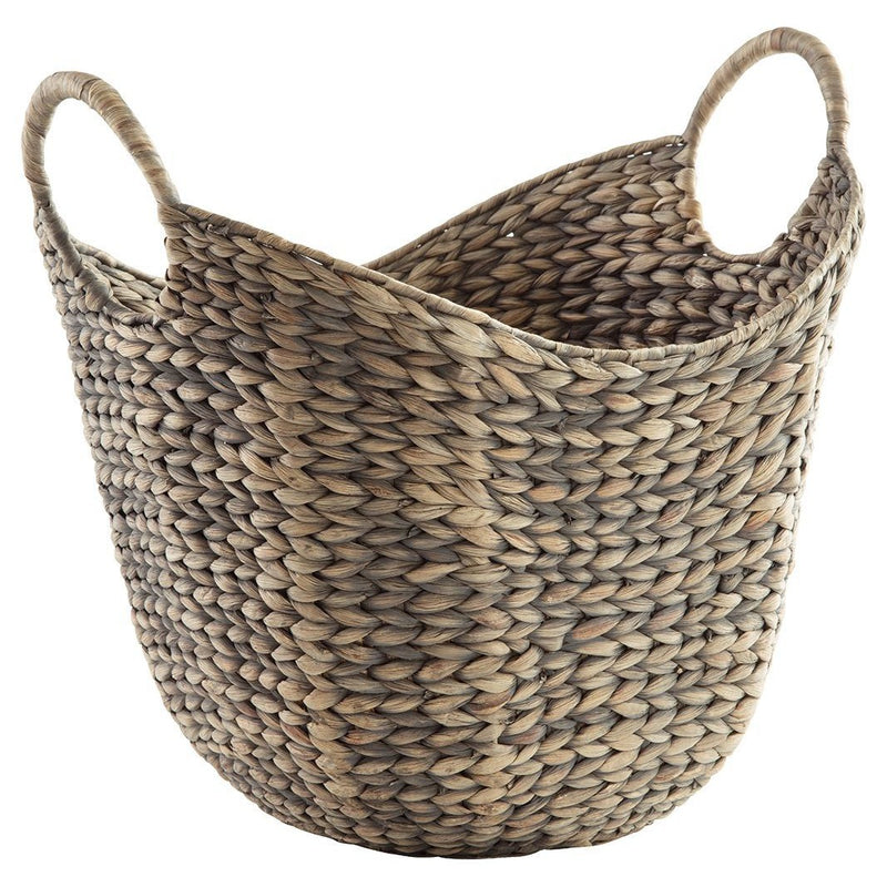 Perlman - Antique Gray - Basket (2/cn) - Large-Washburn's Home Furnishings