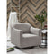 Phantasm - Putty - Swivel Accent Chair-Washburn's Home Furnishings