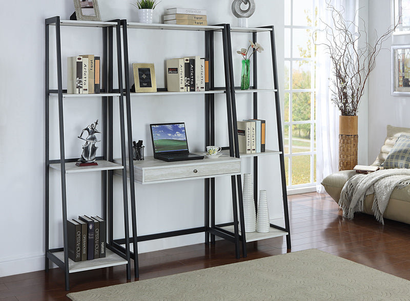 Pinckard - Ladder Bookcase - Gray-Washburn's Home Furnishings