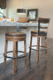 Pinnadel - Light Brown - Tall Uph Swivel Barstool(1/cn)-Washburn's Home Furnishings