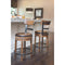 Pinnadel - Light Brown - Uph Swivel Barstool (1/cn)-Washburn's Home Furnishings