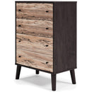 Piperton - Brown / Black - Four Drawer Chest-Washburn's Home Furnishings