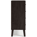 Piperton - Brown / Black - Four Drawer Chest-Washburn's Home Furnishings