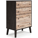 Piperton - Brown / Black - Four Drawer Chest-Washburn's Home Furnishings