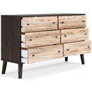 Piperton - Brown / Black - Six Drawer Dresser-Washburn's Home Furnishings