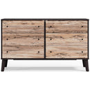 Piperton - Brown / Black - Six Drawer Dresser-Washburn's Home Furnishings