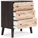 Piperton - Brown / Black - Three Drawer Chest-Washburn's Home Furnishings