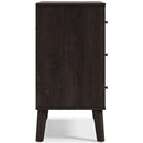 Piperton - Brown / Black - Three Drawer Chest-Washburn's Home Furnishings