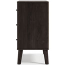 Piperton - Brown / Black - Three Drawer Chest-Washburn's Home Furnishings