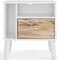 Piperton - Brown / White - One Drawer Night Stand-Washburn's Home Furnishings