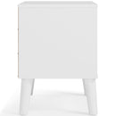 Piperton - Brown / White - One Drawer Night Stand-Washburn's Home Furnishings