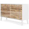 Piperton - Brown / White - Six Drawer Dresser-Washburn's Home Furnishings