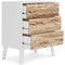 Piperton - Brown / White - Three Drawer Chest-Washburn's Home Furnishings