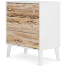 Piperton - Brown / White - Three Drawer Chest-Washburn's Home Furnishings