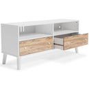 Piperton - White / Brown - Medium Tv Stand-Washburn's Home Furnishings