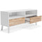 Piperton - White / Brown - Medium Tv Stand-Washburn's Home Furnishings