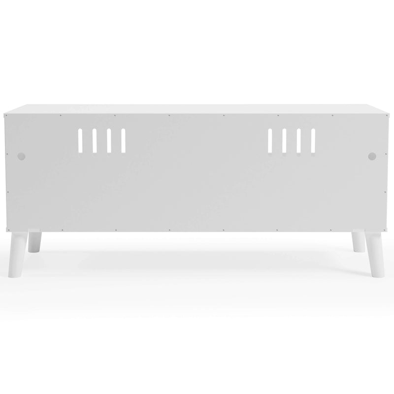 Piperton - White / Brown - Medium Tv Stand-Washburn's Home Furnishings