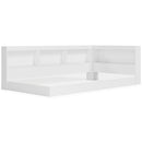 Piperton - White - Twin Bookcase Storage Bed-Washburn's Home Furnishings