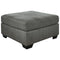 Pitkin - Slate - Oversized Accent Ottoman-Washburn's Home Furnishings