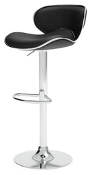 Pollzen - Black - Tall Uph Swivel Barstool(2/cn), Sleek Appeal-Washburn's Home Furnishings