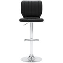 Pollzen - Black - Tall Uph Swivel Barstool(2/cn)-Washburn's Home Furnishings