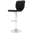 Pollzen - Black - Tall Uph Swivel Barstool(2/cn)-Washburn's Home Furnishings