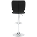 Pollzen - Black - Tall Uph Swivel Barstool(2/cn)-Washburn's Home Furnishings