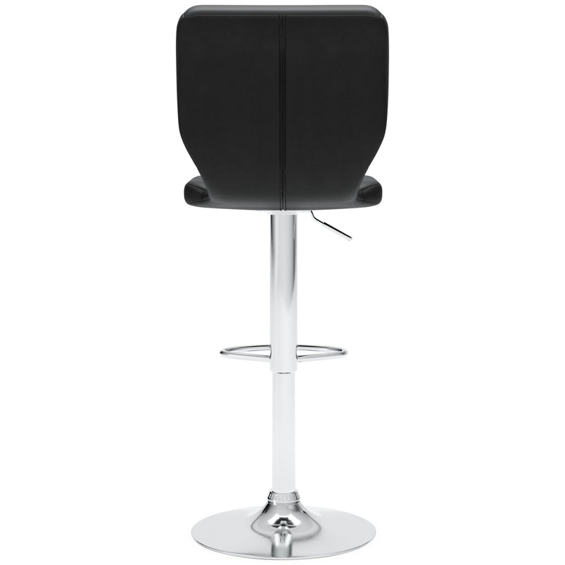 Pollzen - Black - Tall Uph Swivel Barstool(2/cn)-Washburn's Home Furnishings